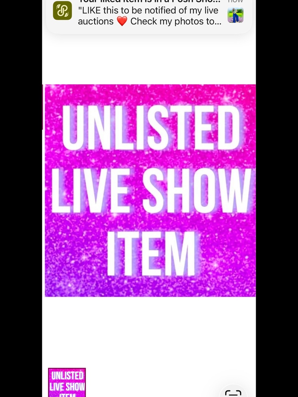 Unlisted Live Show Item - Pink